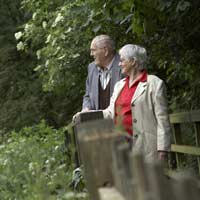 Older couple in rural surroundings
